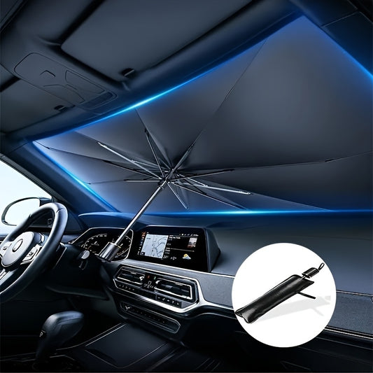 Car Sunshade-Compact Roll-Up Sunshade for Front Window