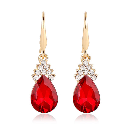 Womens Diamond Crystal Necklace  Earrings Crystal Necklace Earrings Set