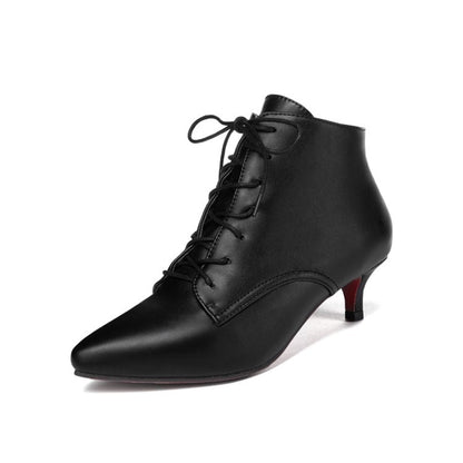 Women's Lace Up Short Boots